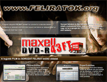 Tablet Screenshot of feliratok.org